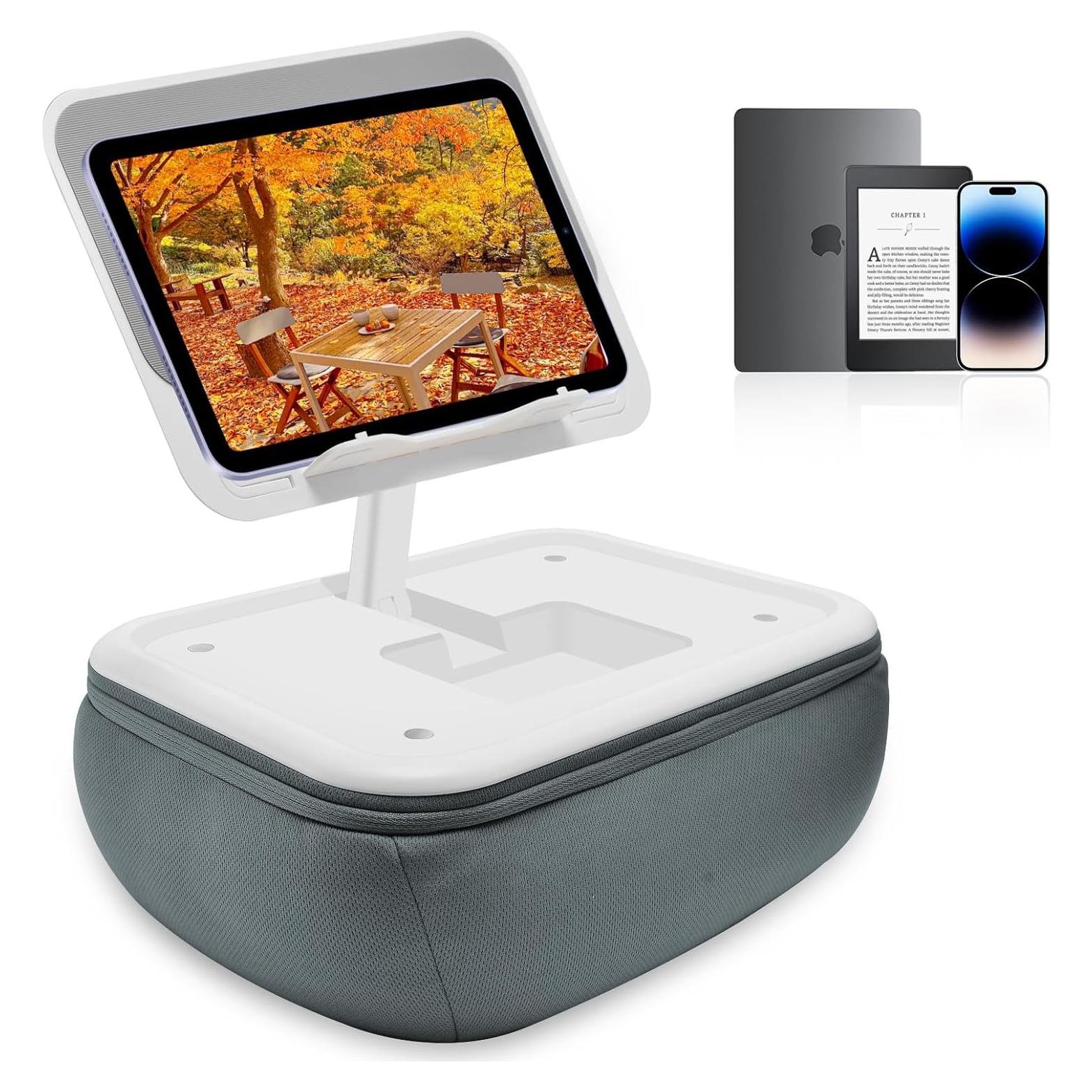 Soporte de Almohada CGBE para Kindle y Tabletas - Gris