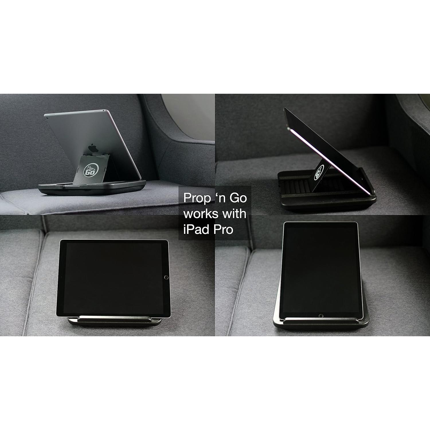 Soporte Electrónico Portátil Padded Spaces PNGOS-BLCK - 14 Ángulos Ajustables, Espuma de Memoria, Compatible con Tablets y Laptops hasta 4.54 kg