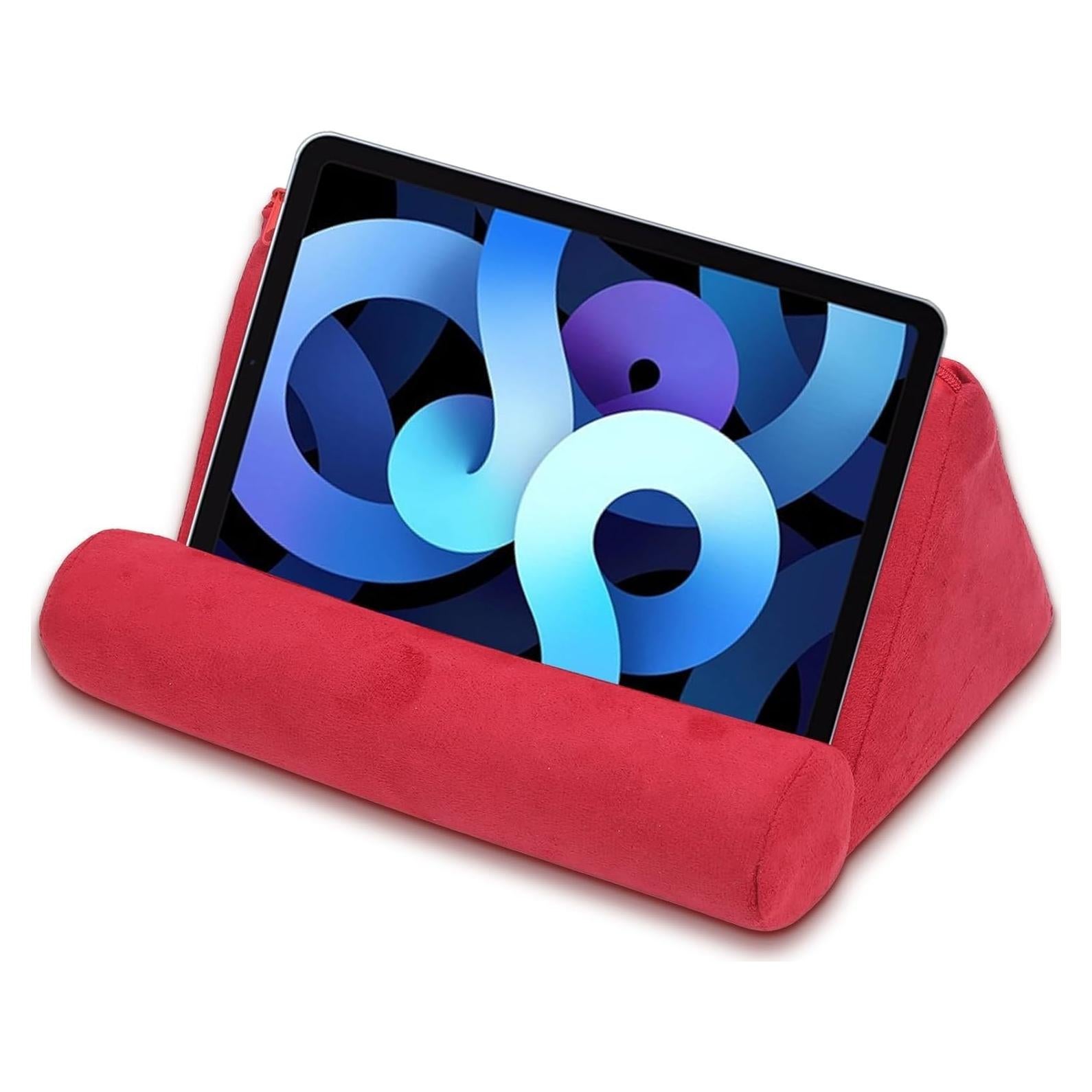 Soporte de Almohada para Tableta Cyrank Rojo 24.5x16.5x12 cm