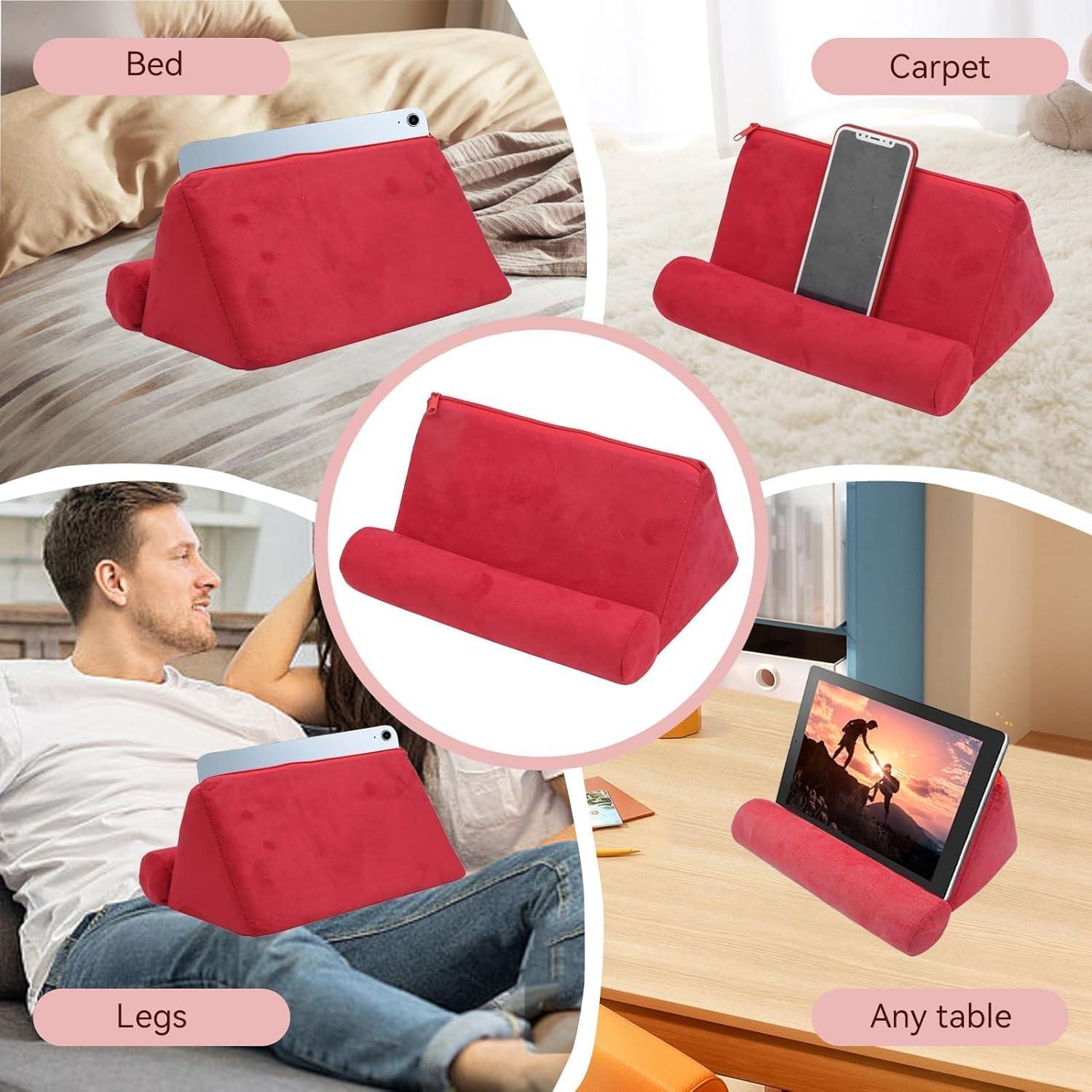 Soporte de Almohada para Tableta Cyrank Rojo 24.5x16.5x12 cm