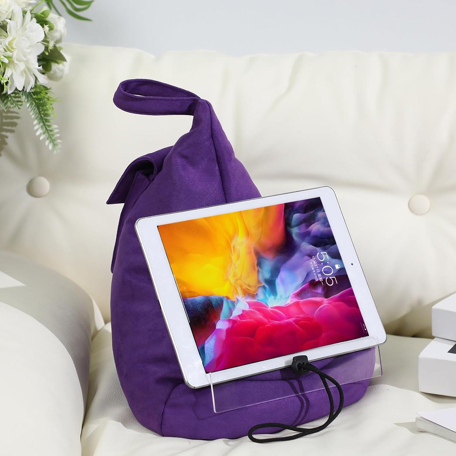 Soporte de Libros Tioncy con Cojín Morado para Lectura