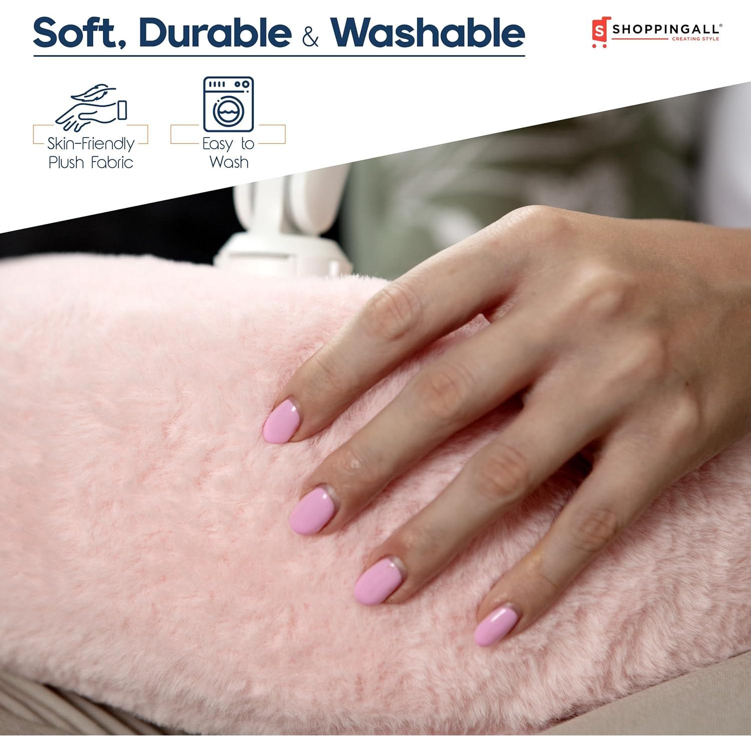 Soporte de Almohada 2-en-1 ShoppingAll para Tabletas 4.7"-13" Rosa