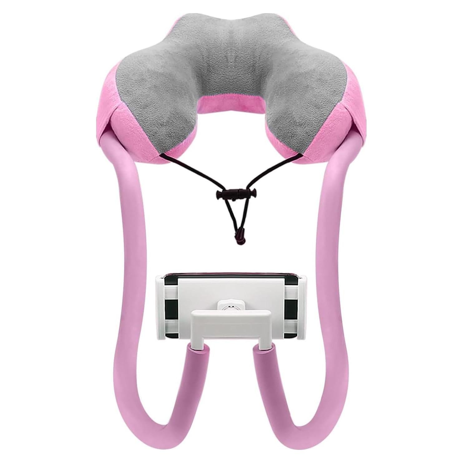 Soporte para Teléfono con Almohada para el Cuello Rosa - Hosann Century