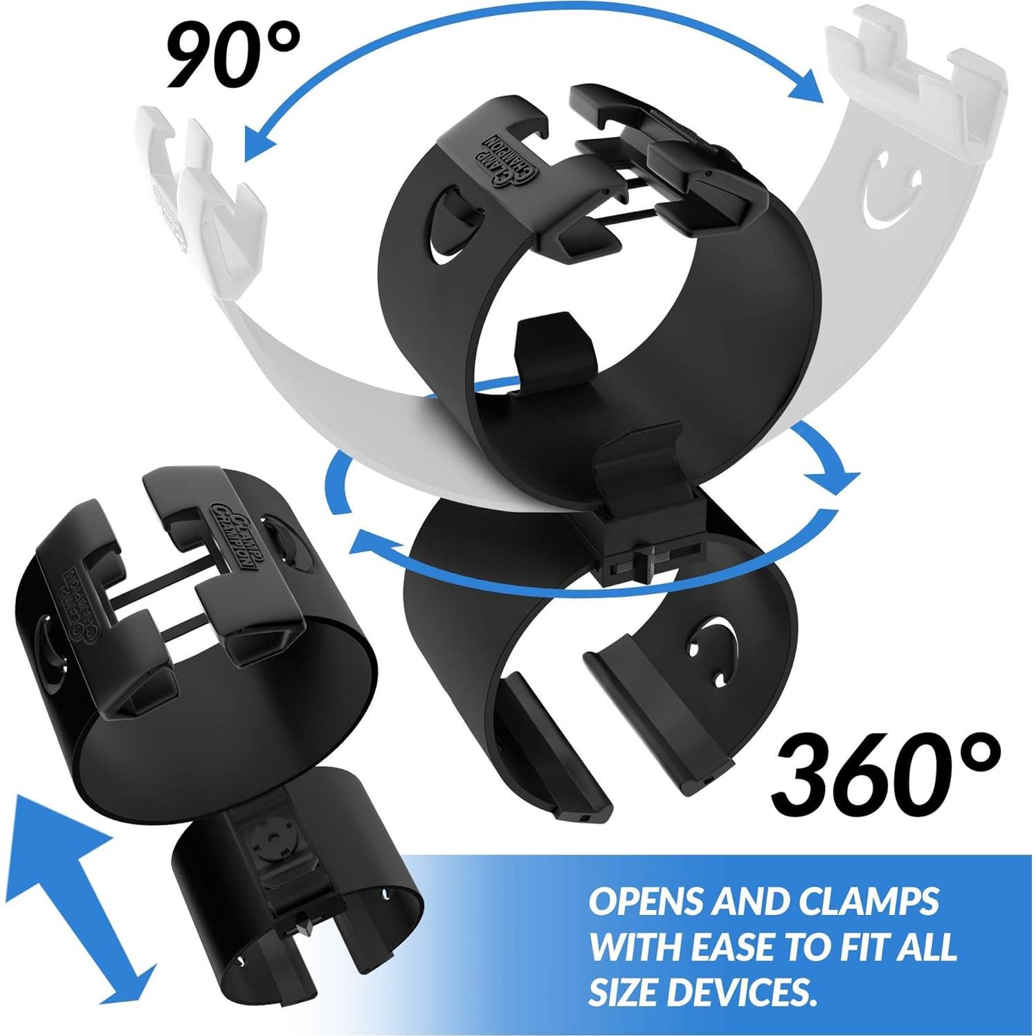 Soporte Universal para Tabletas y Celulares Clamp Champion - Negro