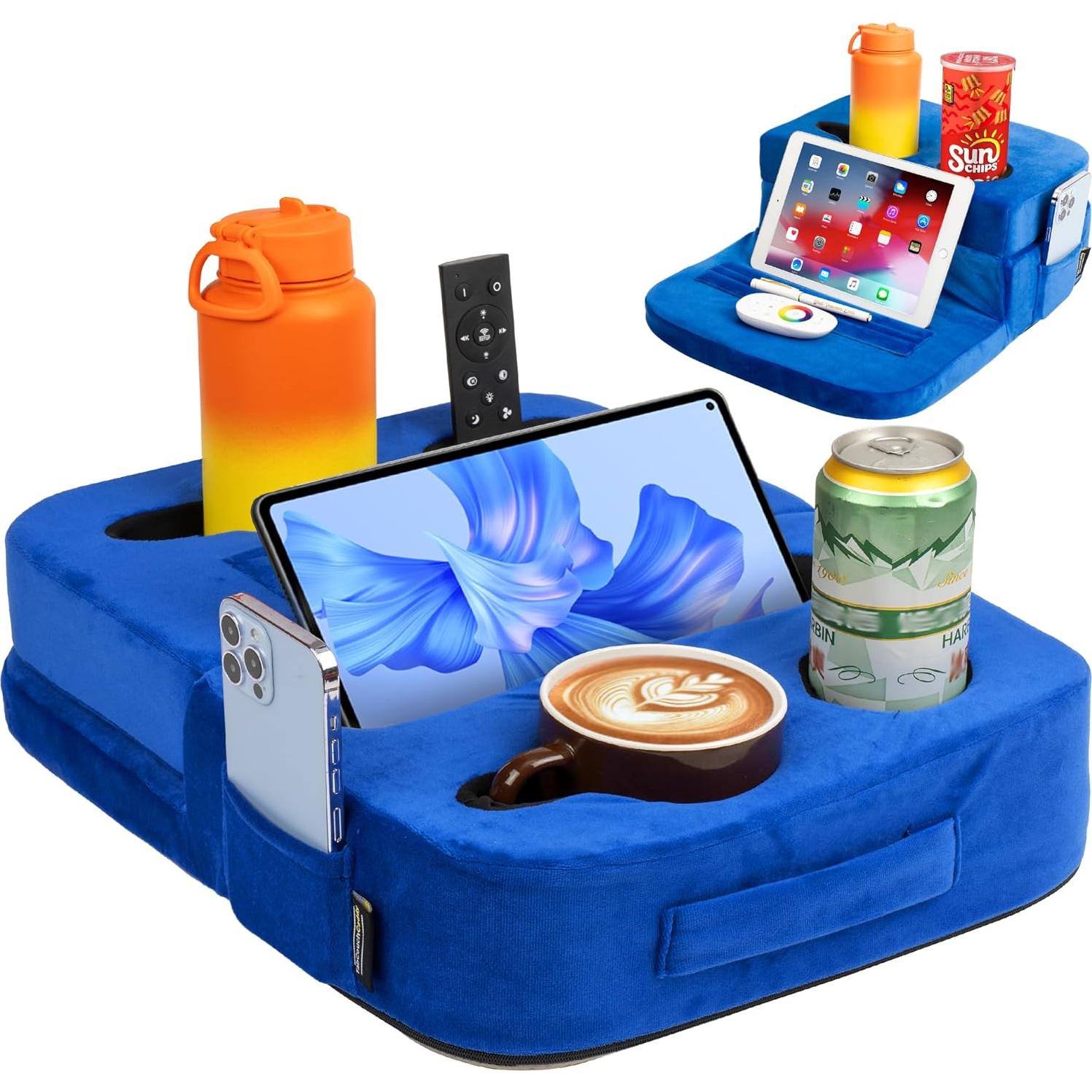 Soporte para Tazas y Accesorios TabCouchCaddy Azul - 1.06 kg
