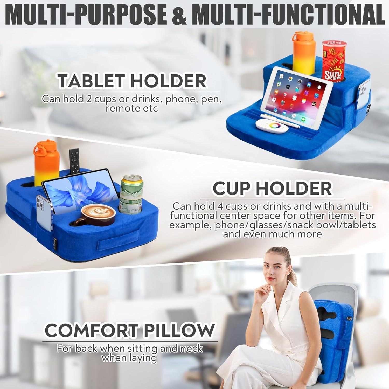 Soporte para Tazas y Accesorios TabCouchCaddy Azul - 1.06 kg