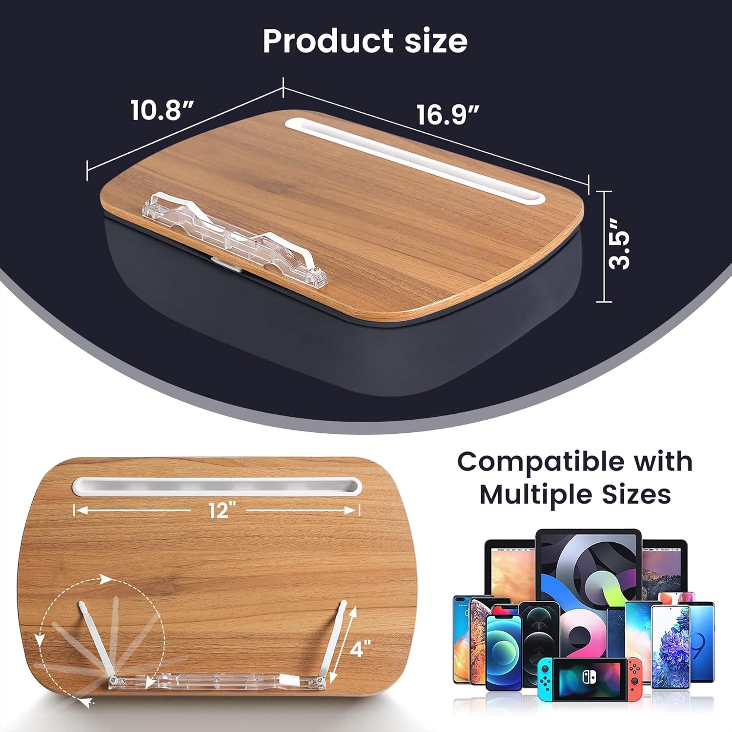 Soporte de Libro SUETPYE Almohada Manos Libres Gris Suave