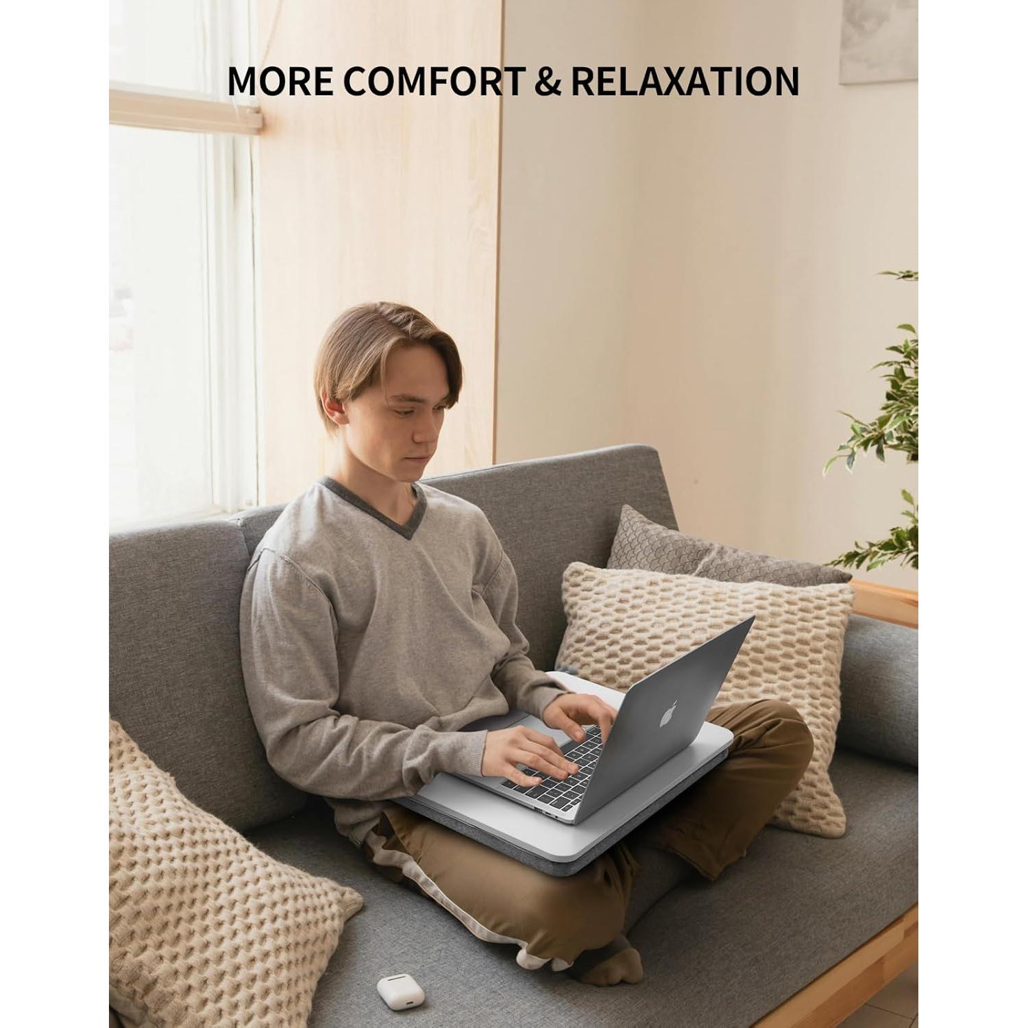 Escritorio Portátil para Laptop ZEAPTAC Blanco 43.4x32.5cm