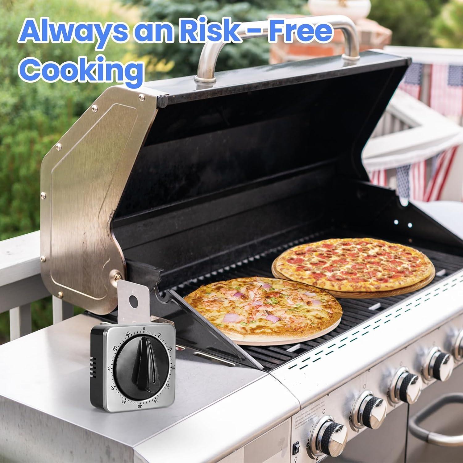 Temporizador de Cocina Mecánico Albayrak 100% Acero Inoxidable