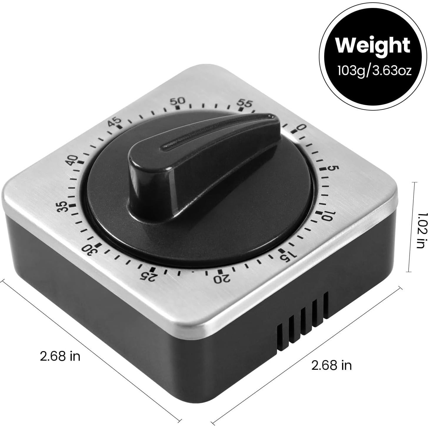 Temporizador de Cocina Mecánico Albayrak 100% Acero Inoxidable