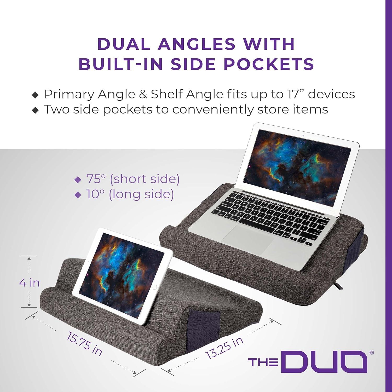 Soporte para Laptop THE DUO 2.0 - Almohada Espuma Memoria 40x35cm