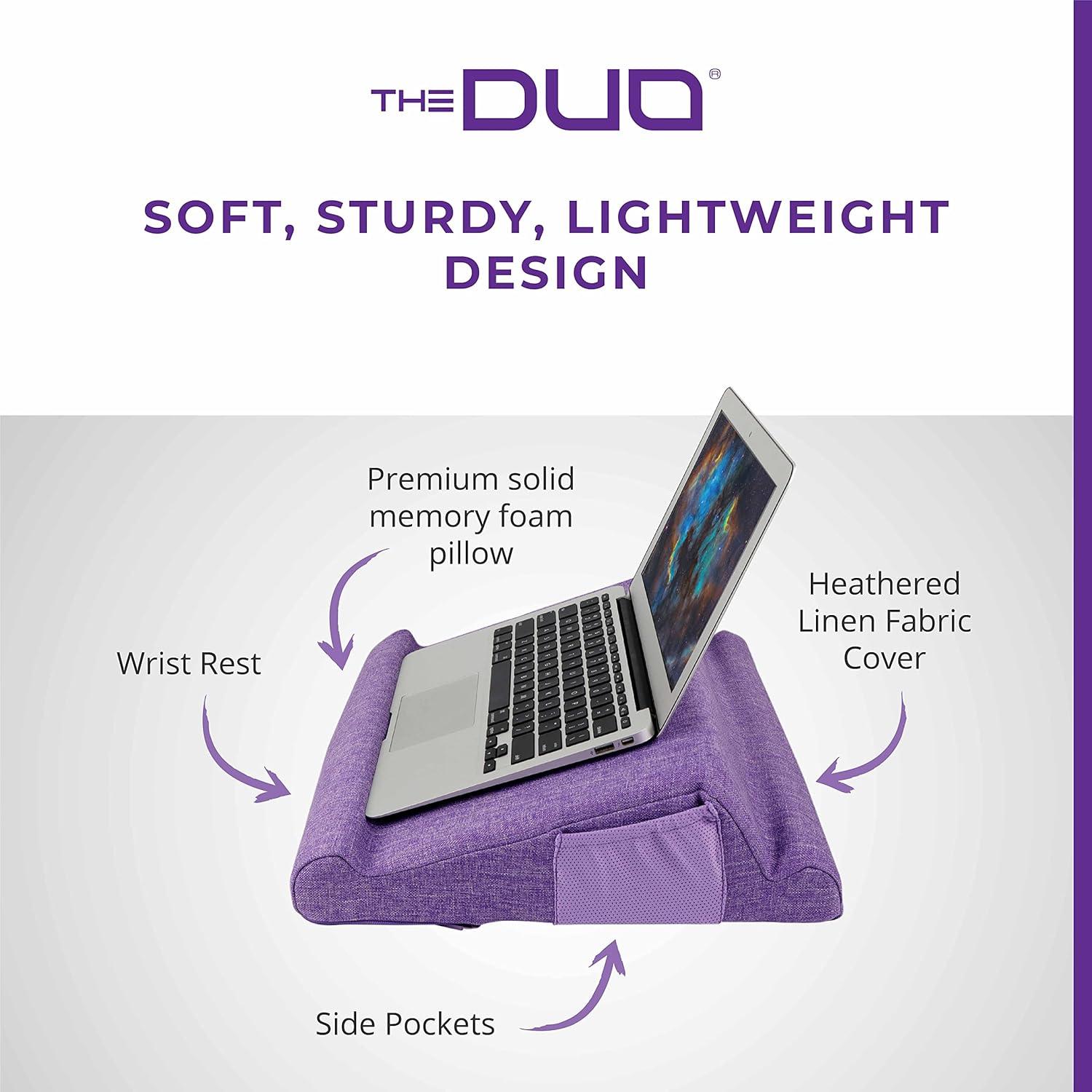Soporte para Laptop THE DUO 2.0 - Almohada Espuma Memoria 40x35cm