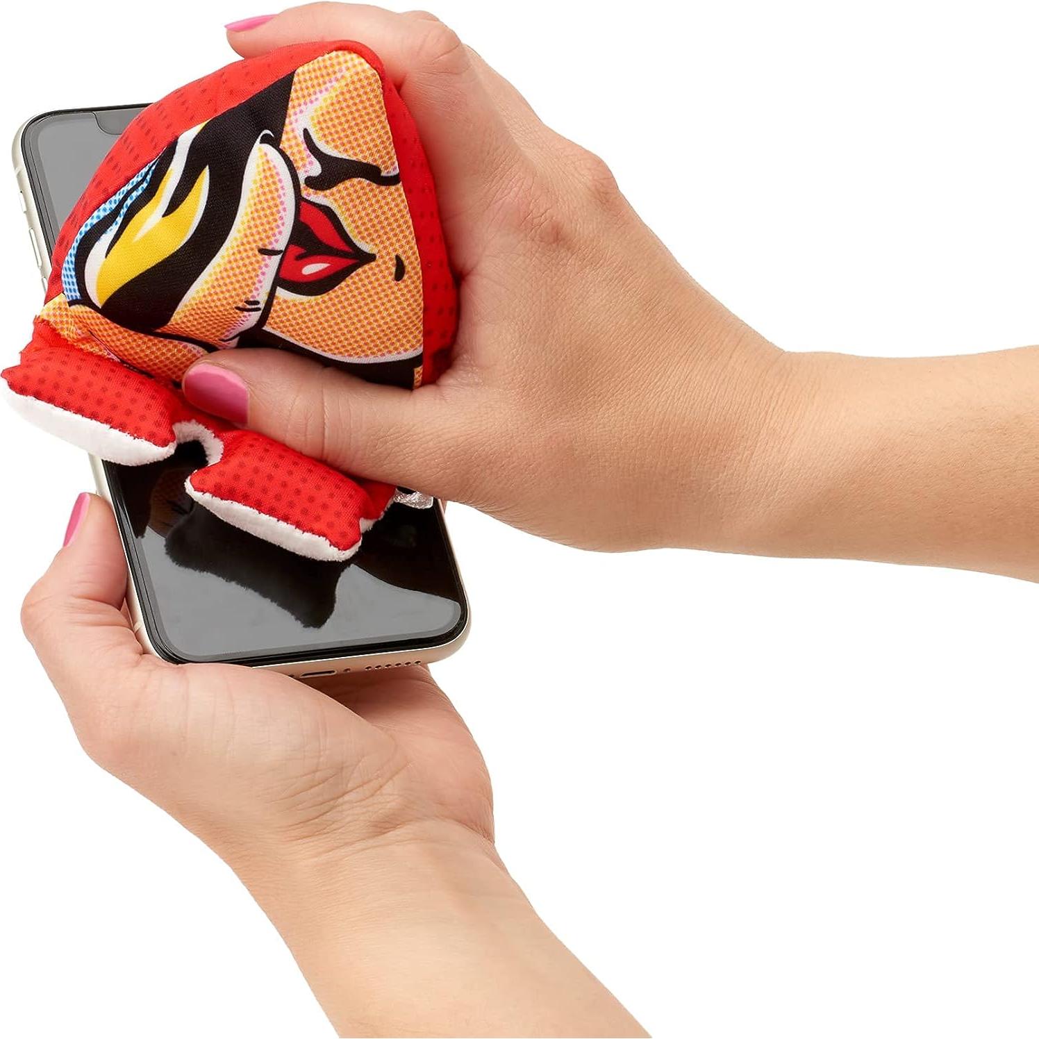 Soporte de Teléfono Móvil Plusheez con Limpiador de Pantalla