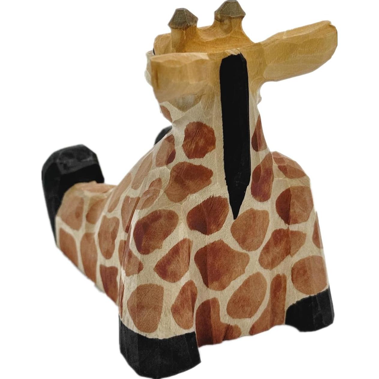 Soporte para teléfono de madera TANG SONG jirafa decorativa