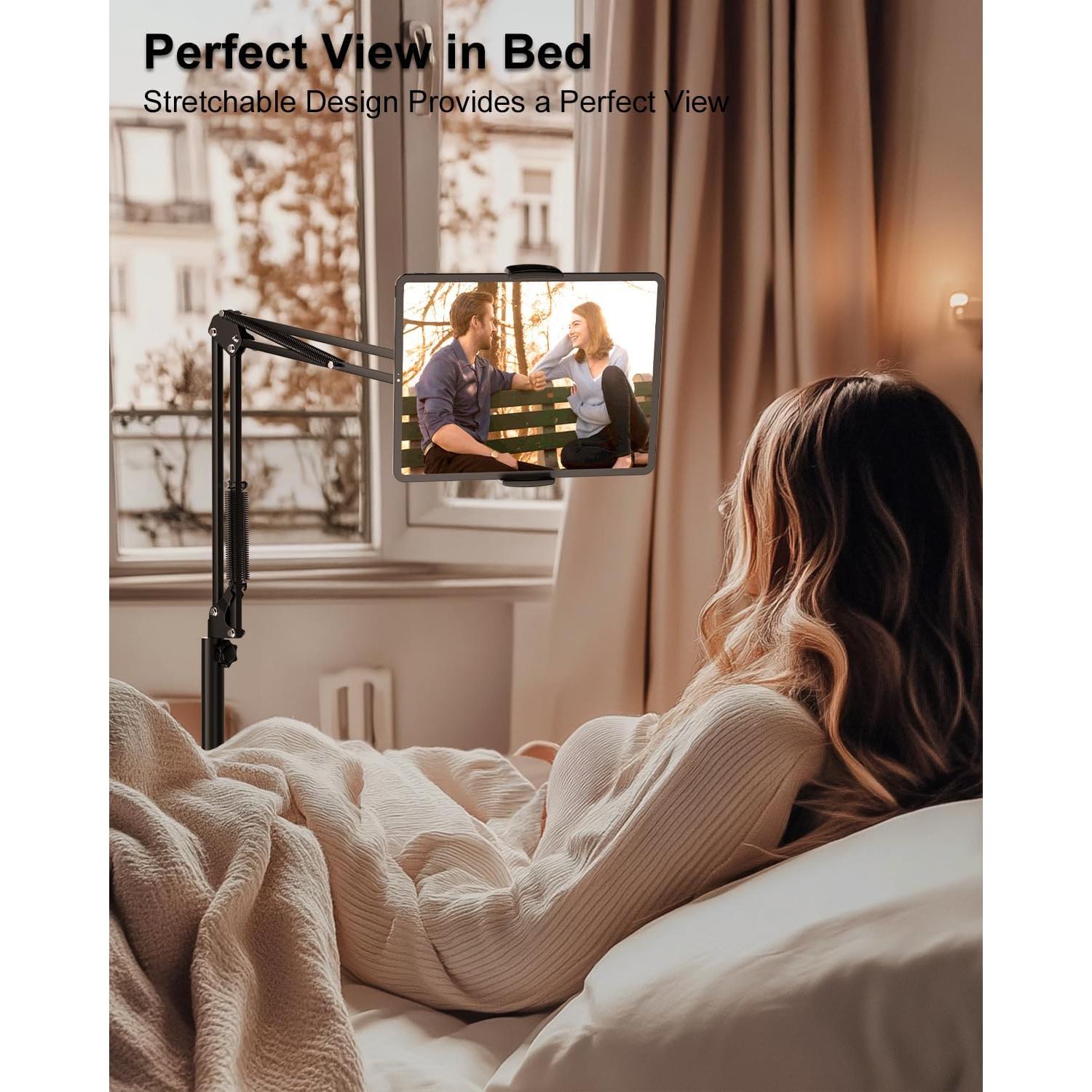 Soporte de Piso para Tablet mmcrz con Abrazadera y Brazo Ajustable