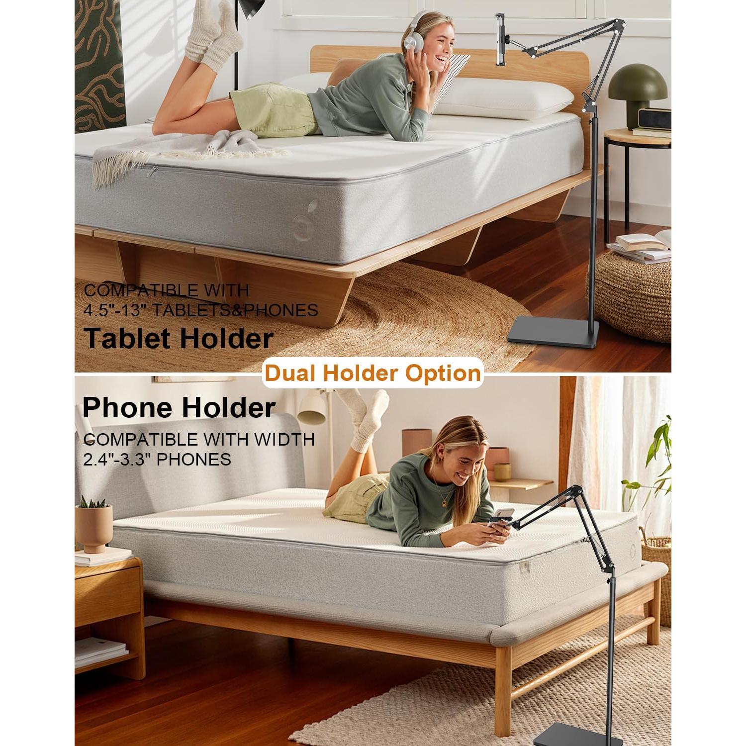 Soporte de Piso para Tablet mmcrz con Abrazadera y Brazo Ajustable