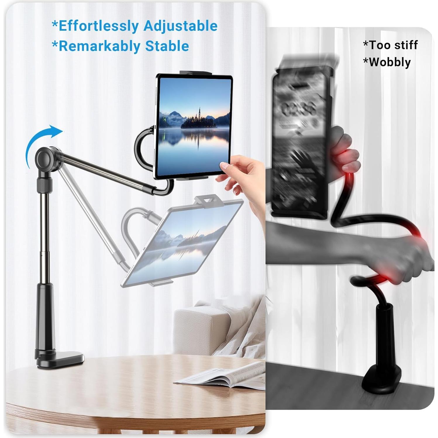 Soporte de Tableta Ajustable Locthal para iPad y Smartphones