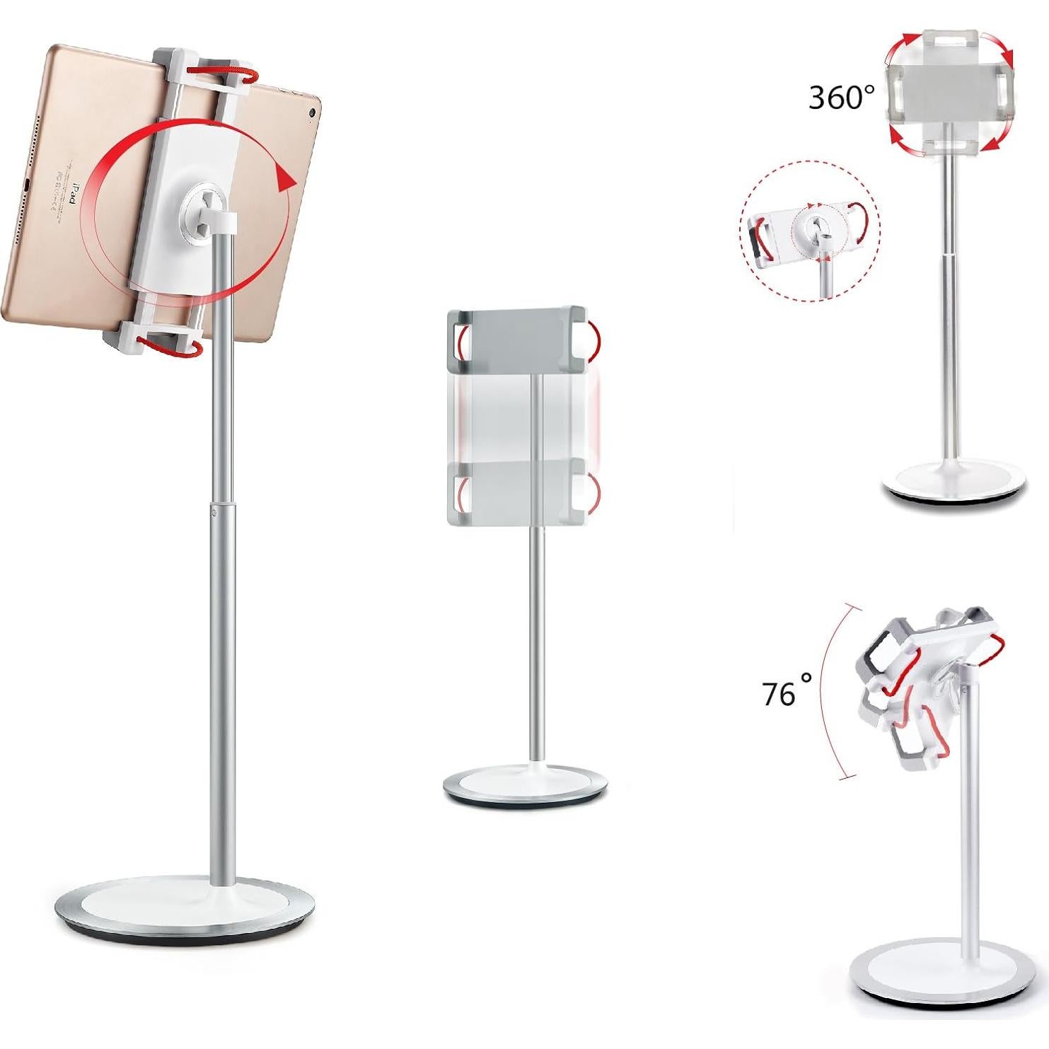 Soporte de Mesa Ajustable Idee PTS02W para Tablets y Móviles
