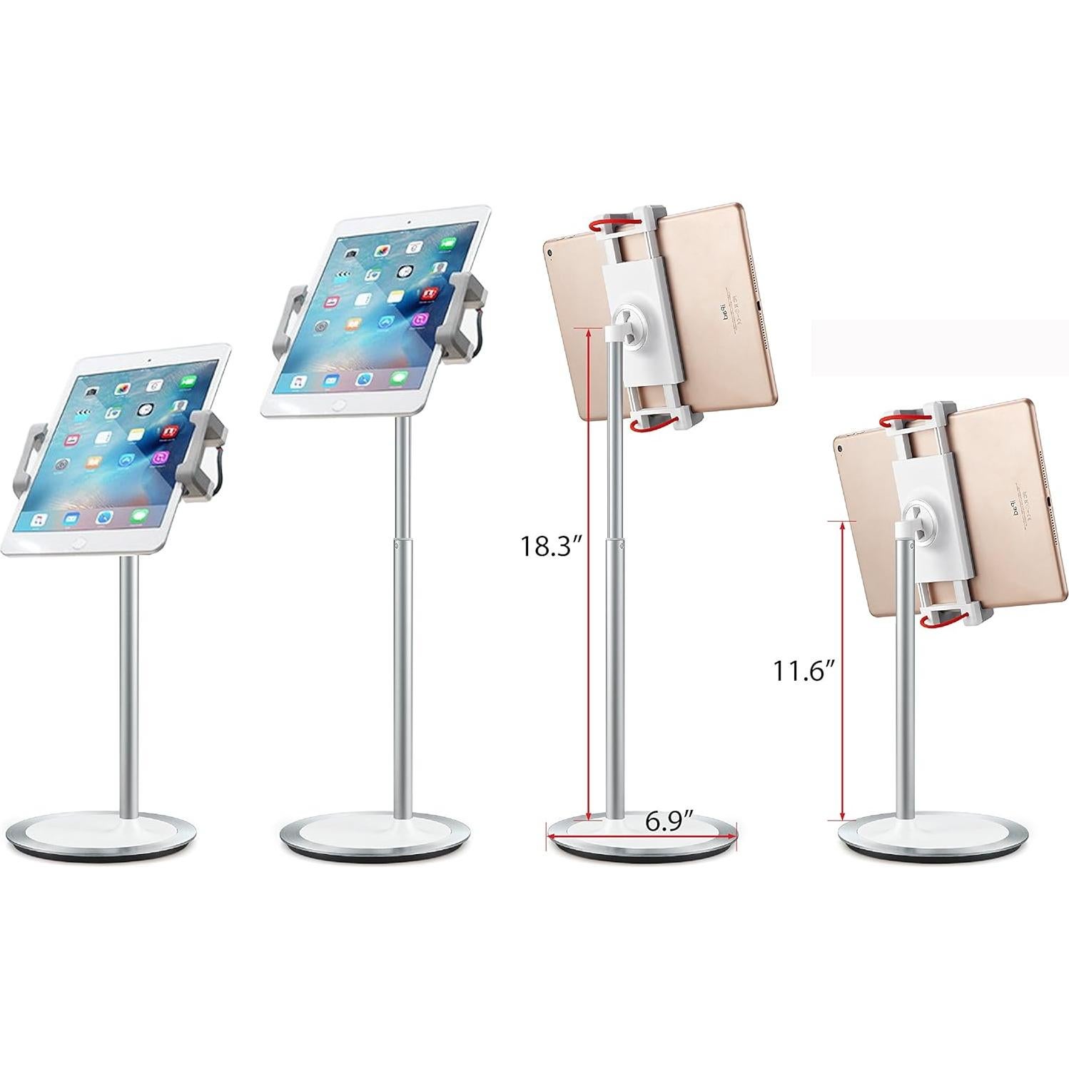 Soporte de Mesa Ajustable Idee PTS02W para Tablets y Móviles