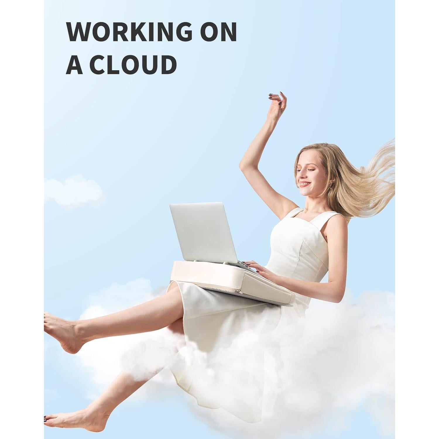 Escritorio Portátil SAIJI con Cojín para Laptop 42.9x32cm