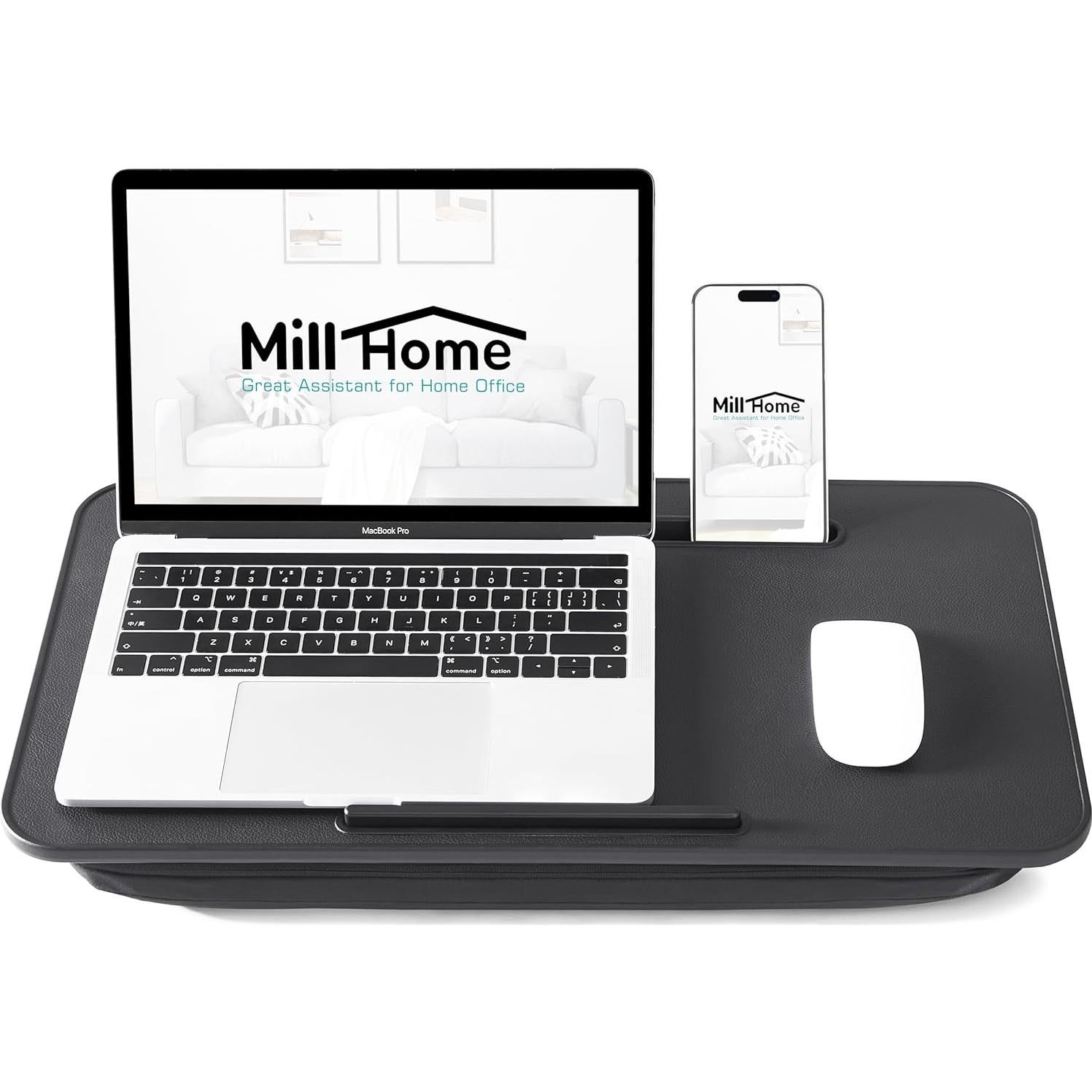 Escritorio de Regazo MillHome Negro para Laptop 17" Ergonomico