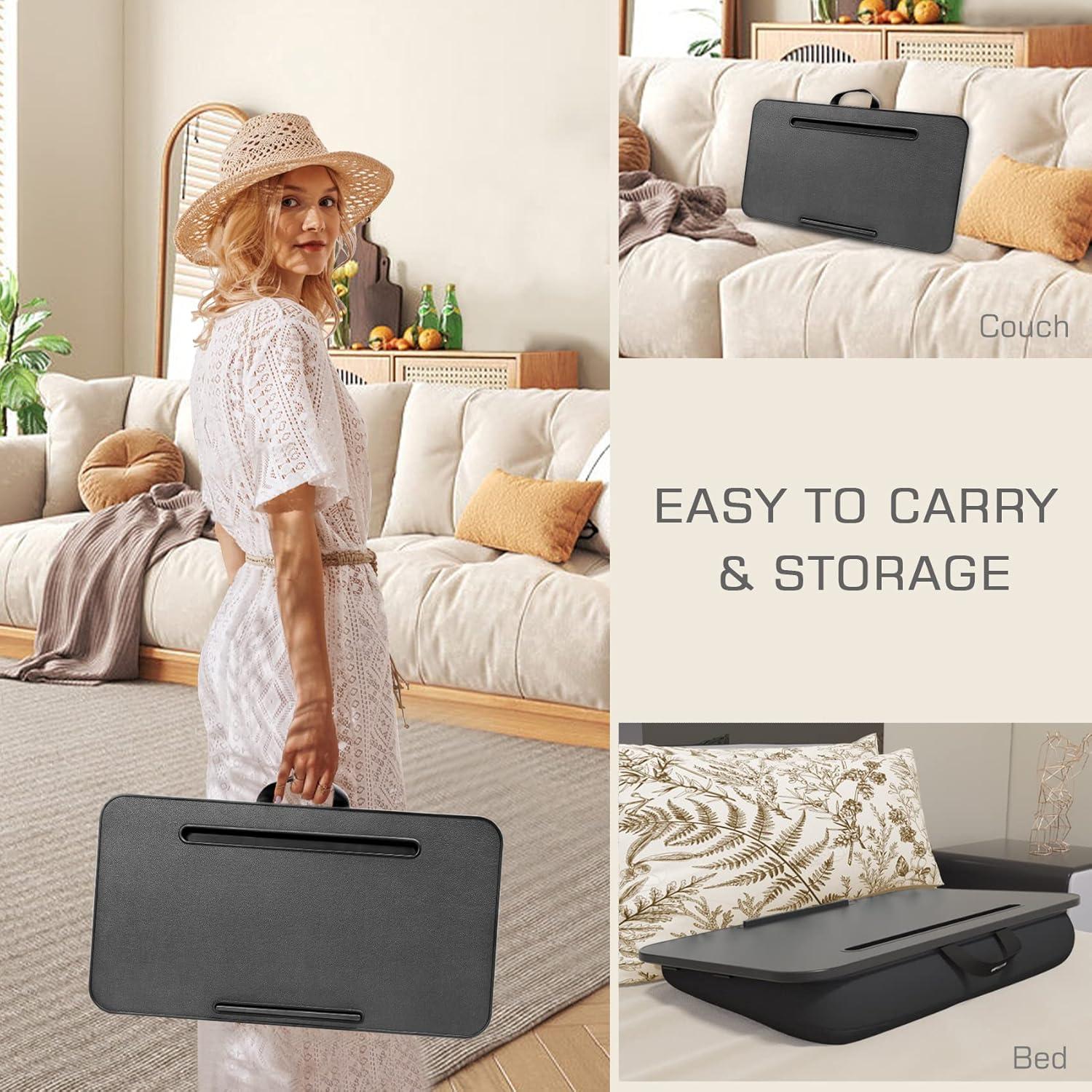 Escritorio de Regazo MillHome Negro para Laptop 17" Ergonomico