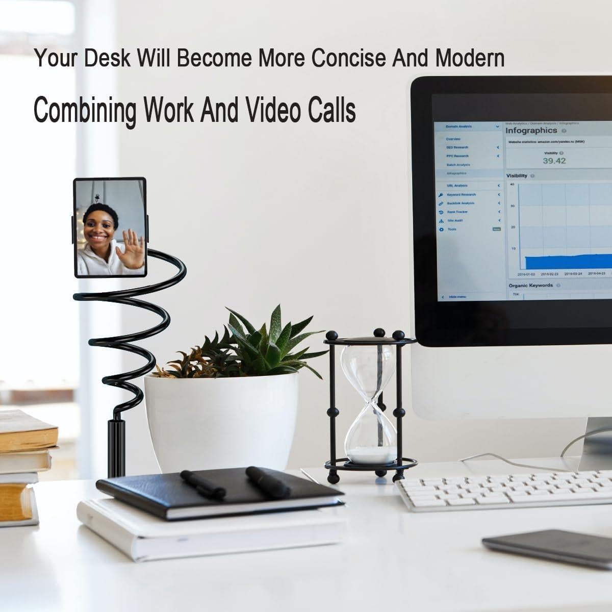 Soporte flexible para teléfono y tablet SANWEEN M1 - Blanco 1m