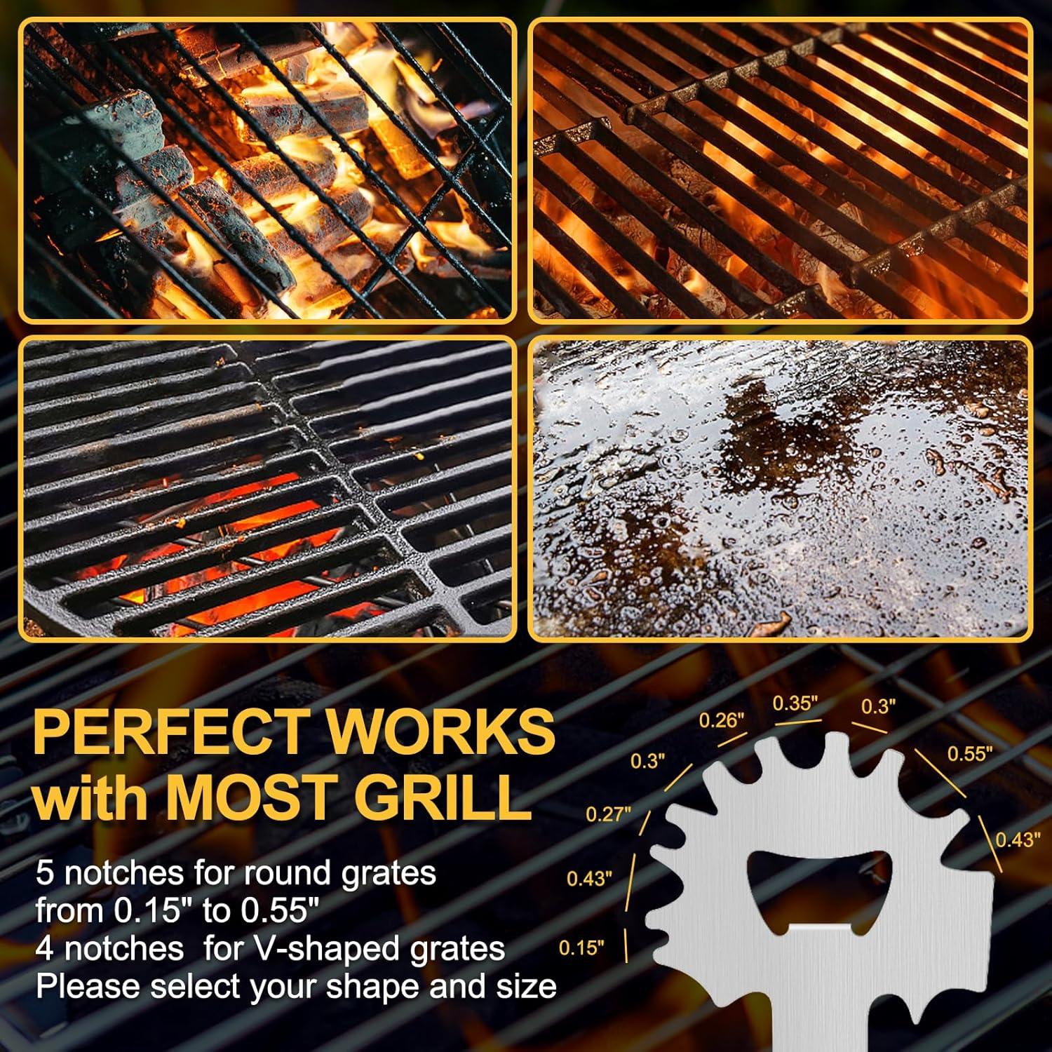 Raspador de BBQ XYK 10 en 1 Acero Inoxidable 24.89 cm