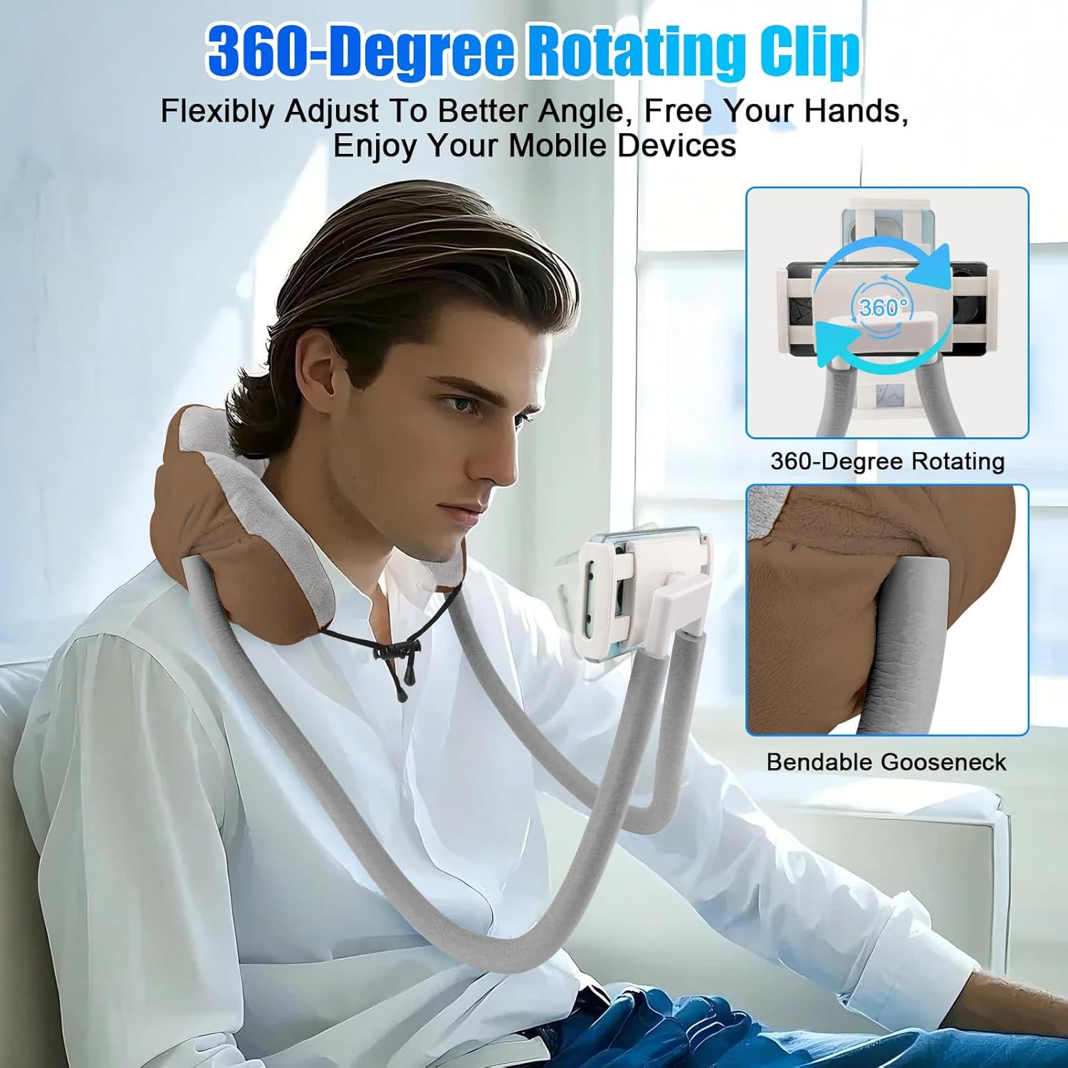 Soporte para Teléfono y Almohada de Cuello WODHMIEY 360°