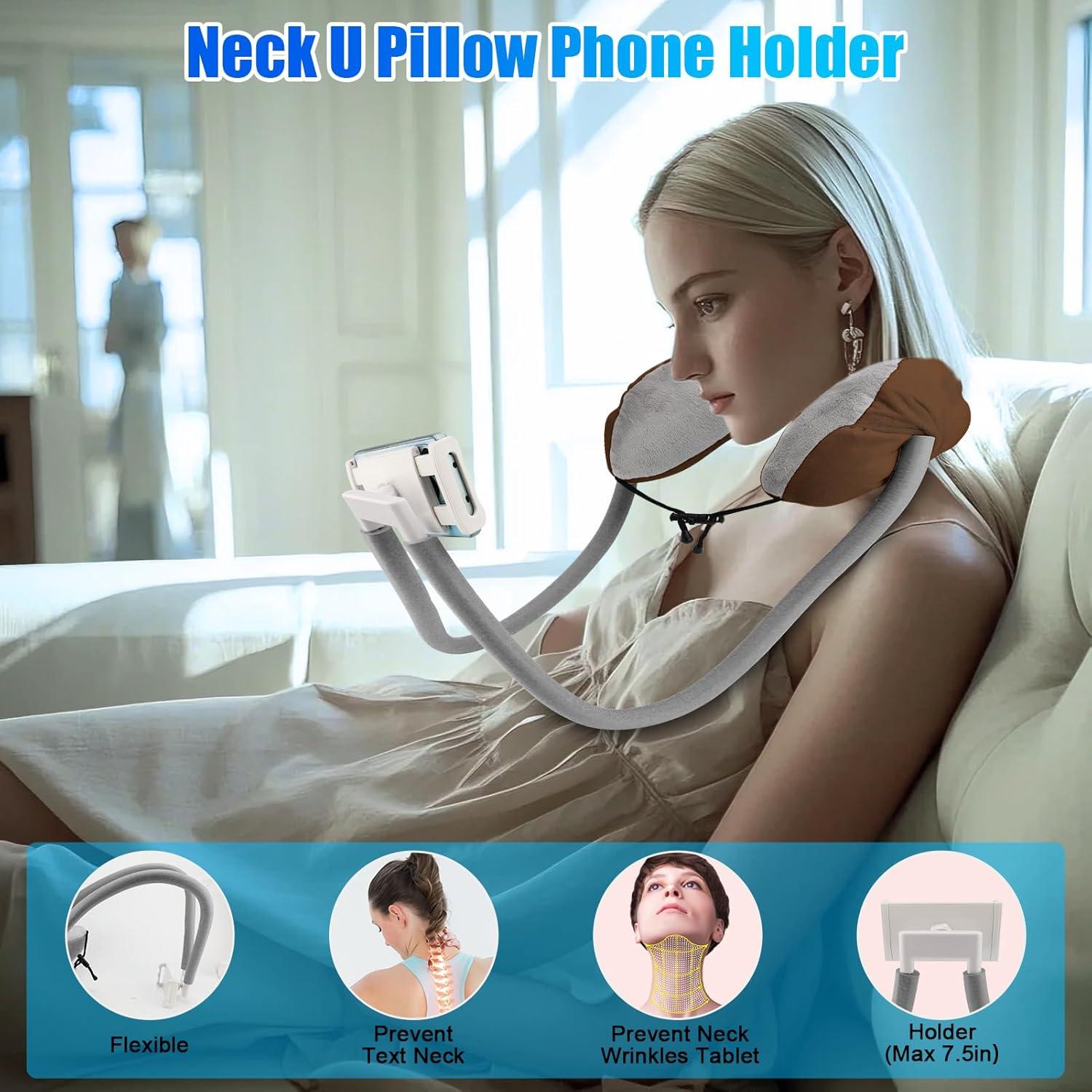 Soporte para Teléfono y Almohada de Cuello WODHMIEY 360°