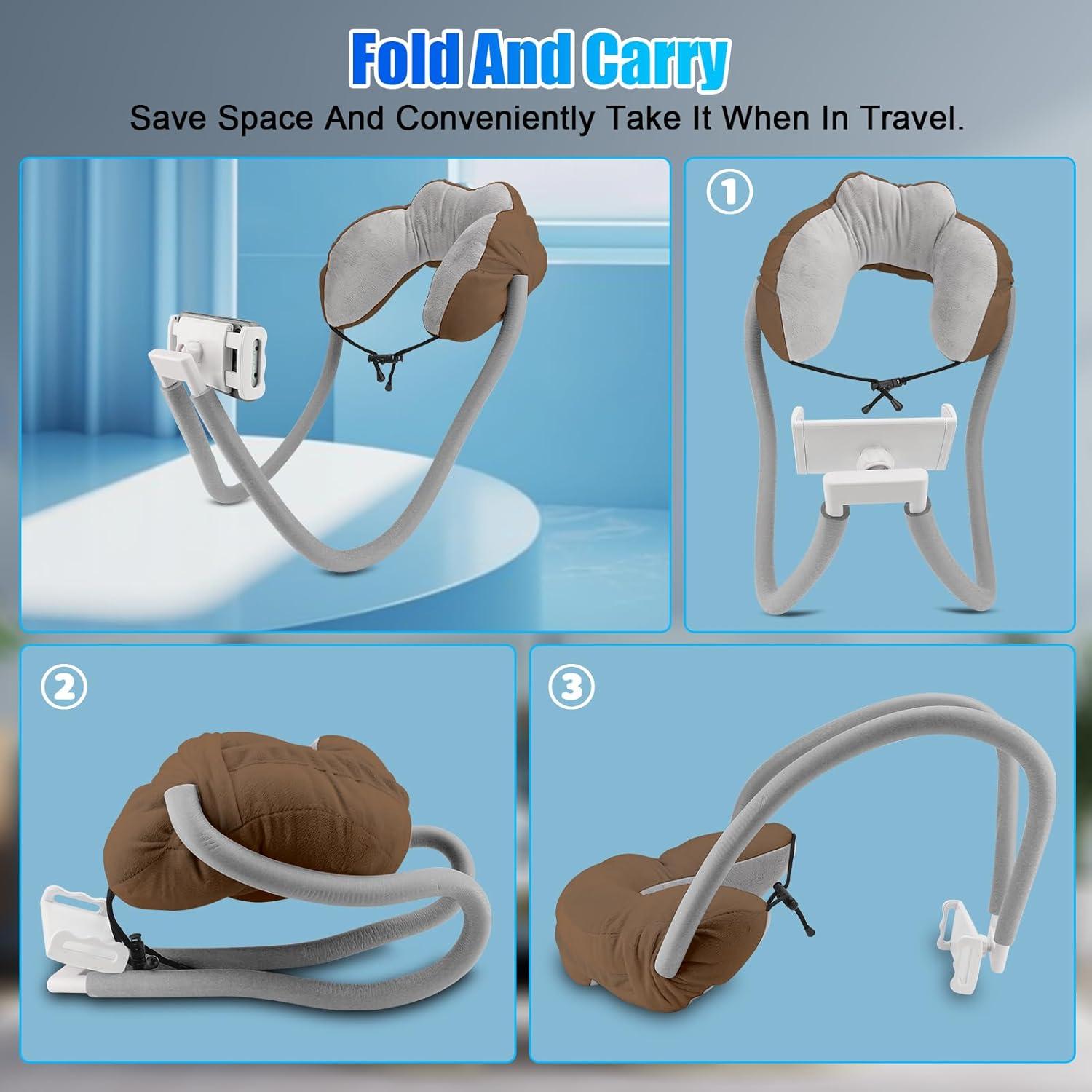 Soporte para Teléfono y Almohada de Cuello WODHMIEY 360°