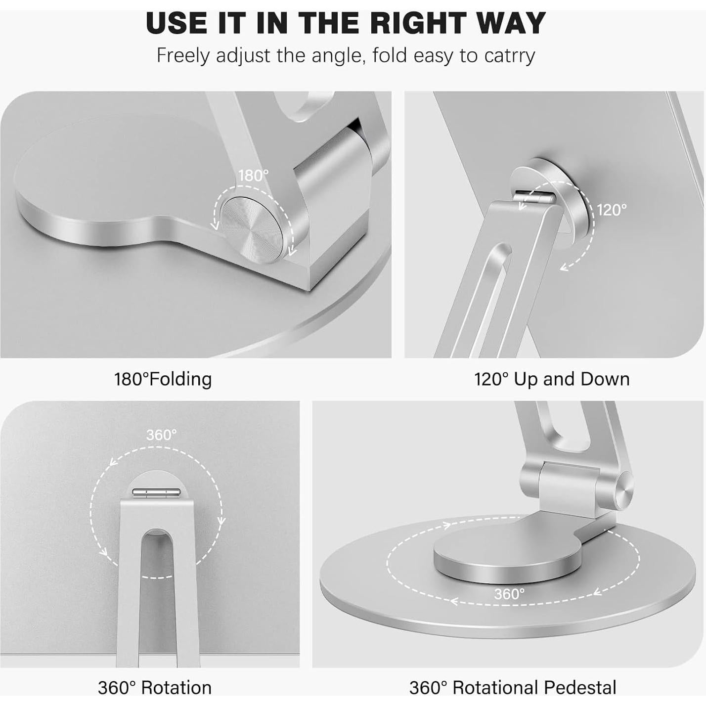 Soporte Magnético Ajustable 360° POQCCT para iPad Pro 12.9"