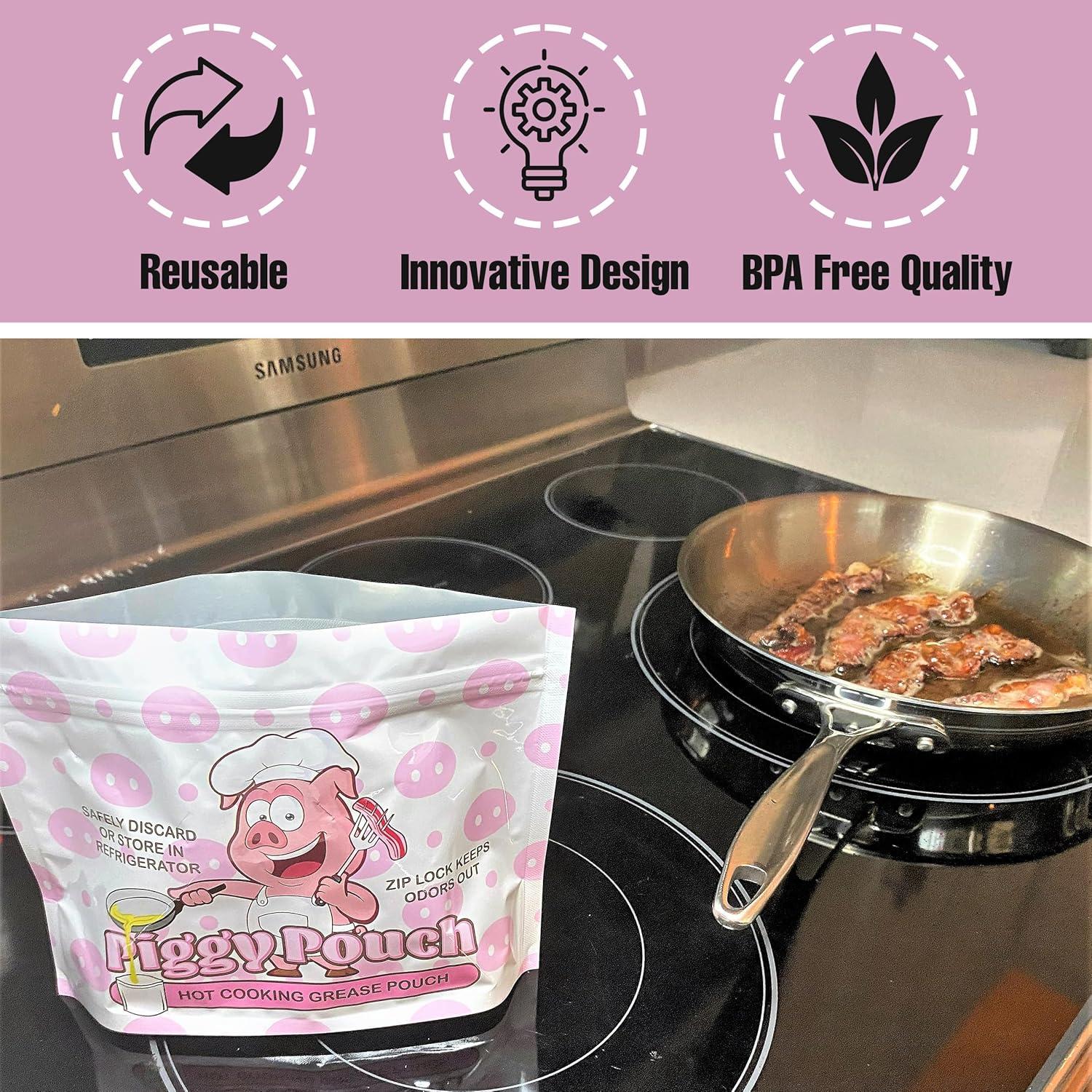 Contenedor de Grasa de Tocino Touch Up Cup, 340g, 6 Piezas