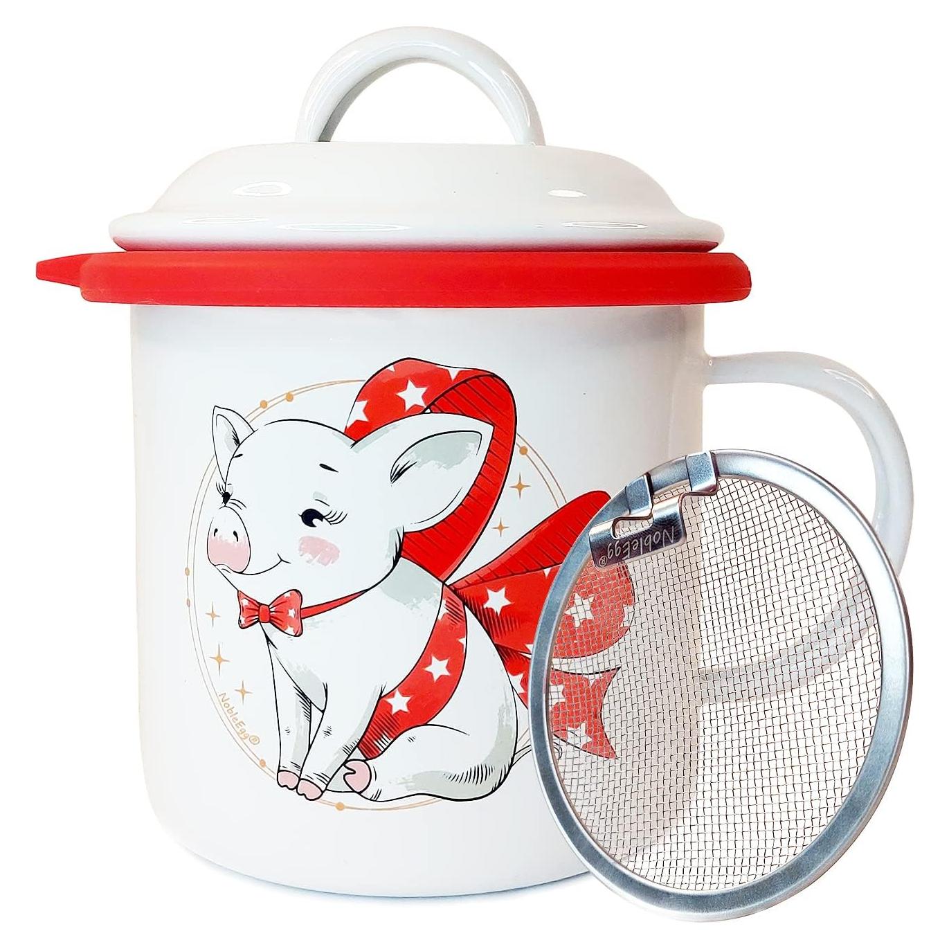 Contenedor de Grasa de Tocino NobleEgg 650 ml con Colador y Tapa