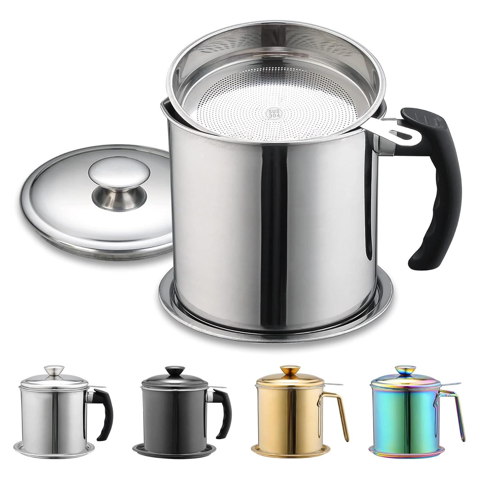 Contenedor de Grasa de Tocino Berglander 1.4L Acero Inoxidable