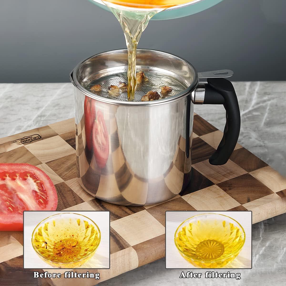 Contenedor de Grasa de Tocino Berglander 1.4L Acero Inoxidable