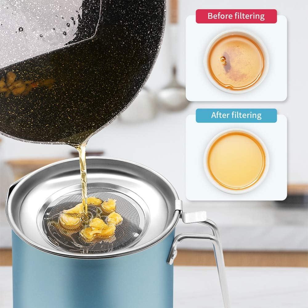 Contenedor de Grasa de Tocino 2L Acero Inoxidable FWIEXA