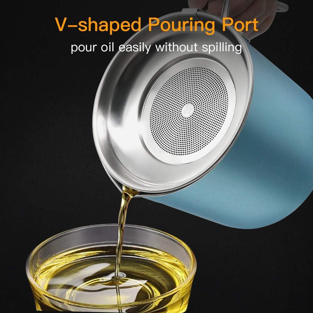 Contenedor de Grasa de Tocino 2L Acero Inoxidable FWIEXA