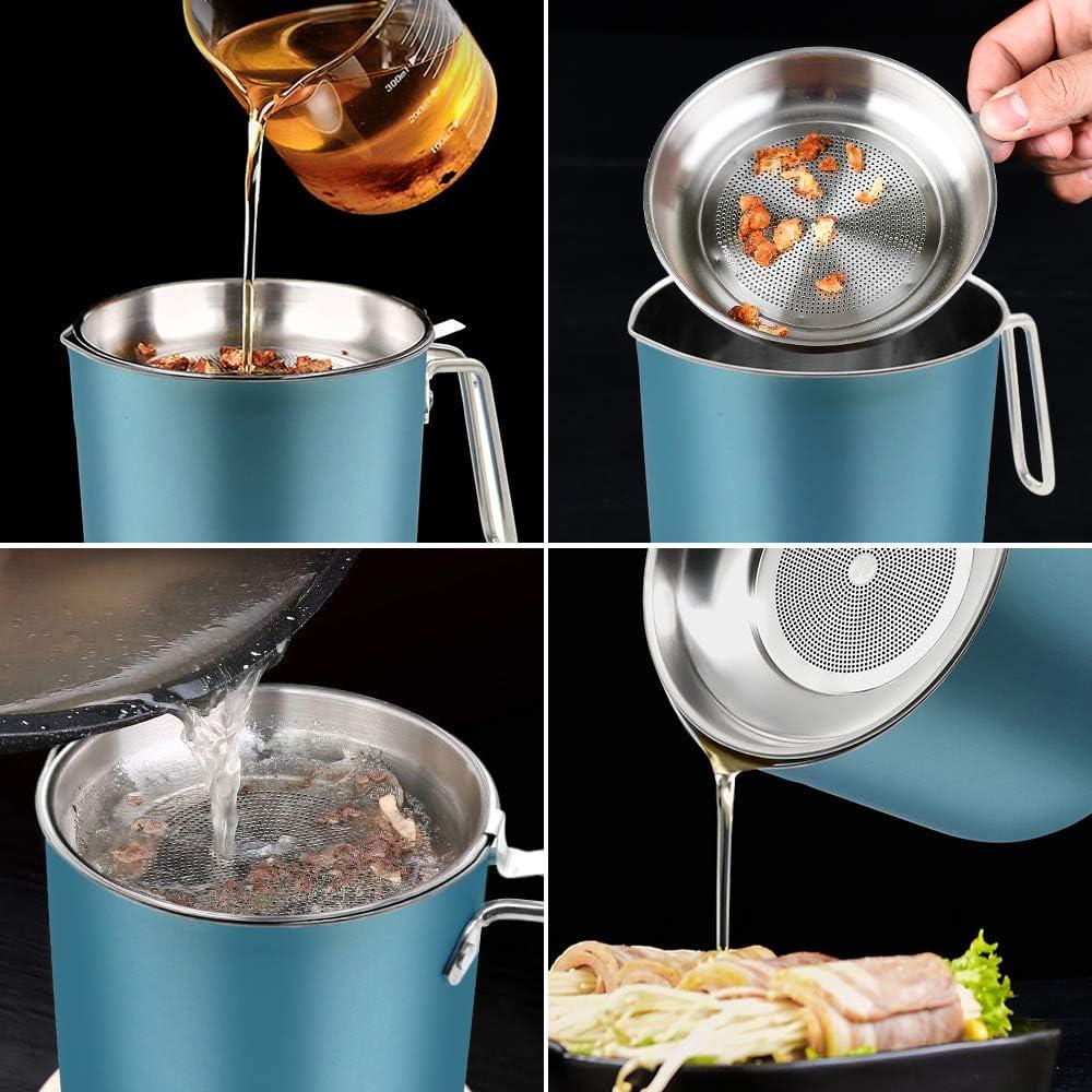 Contenedor de Grasa de Tocino 2L Acero Inoxidable FWIEXA