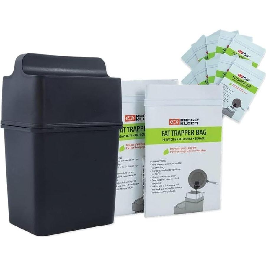 Contenedor de Grasa Range Kleen con 12 Bolsas Desechables