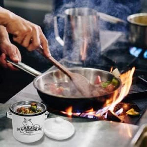 Contenedor de Grasa de Tocino Roadmap 1.5L con Colador Blanco