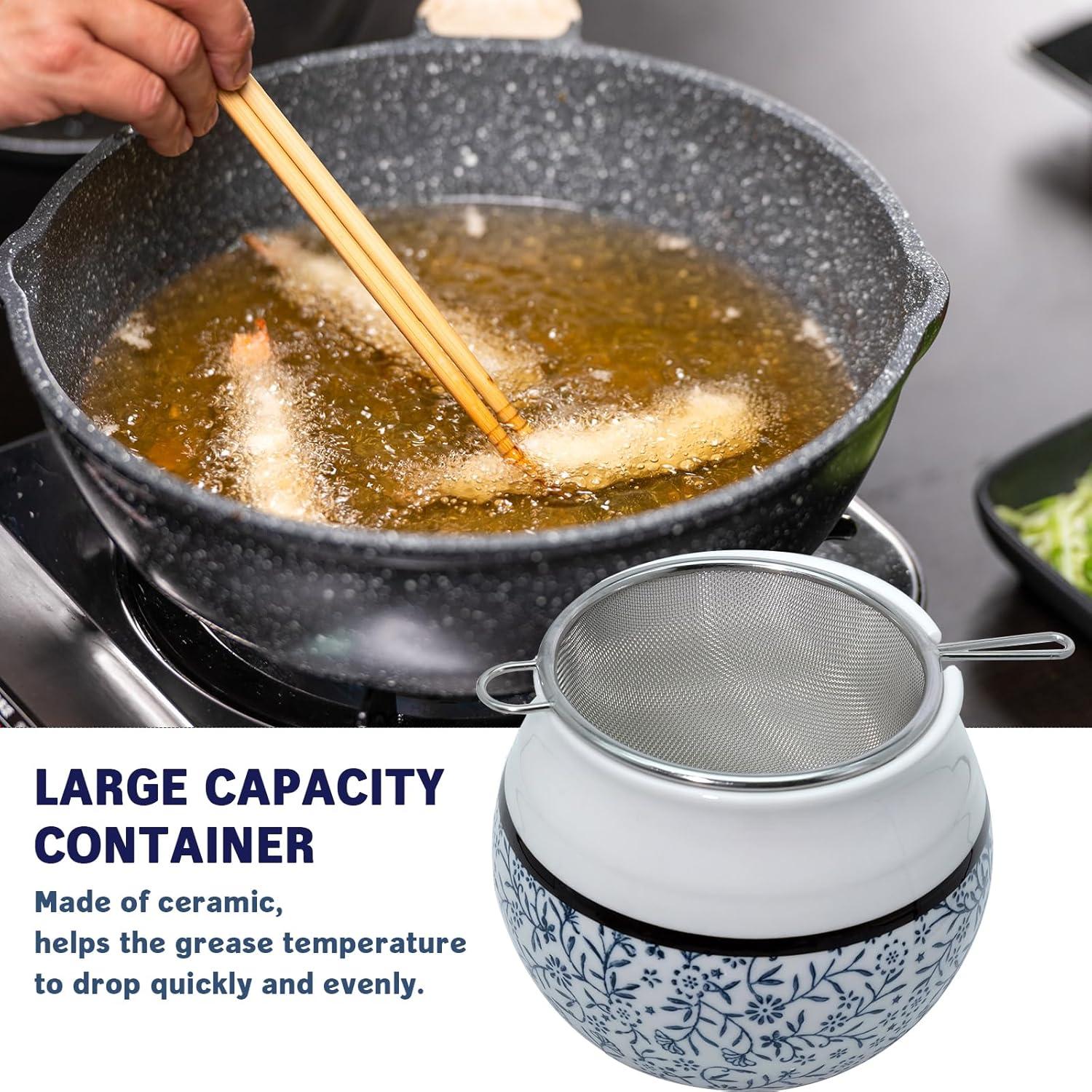 Contenedor de Almacenamiento de Grasa de Tocino Caylielam 680ml