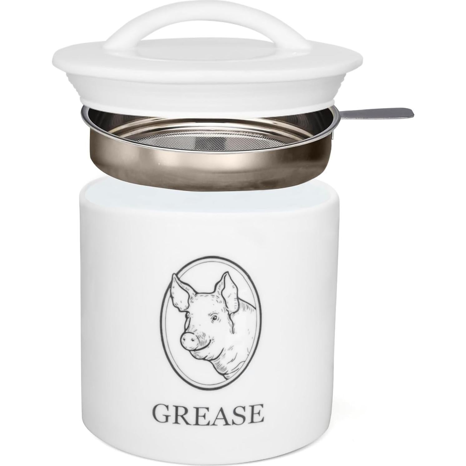 Contenedor de Grasa de Tocino The Fair Collection 720 ml con Colador