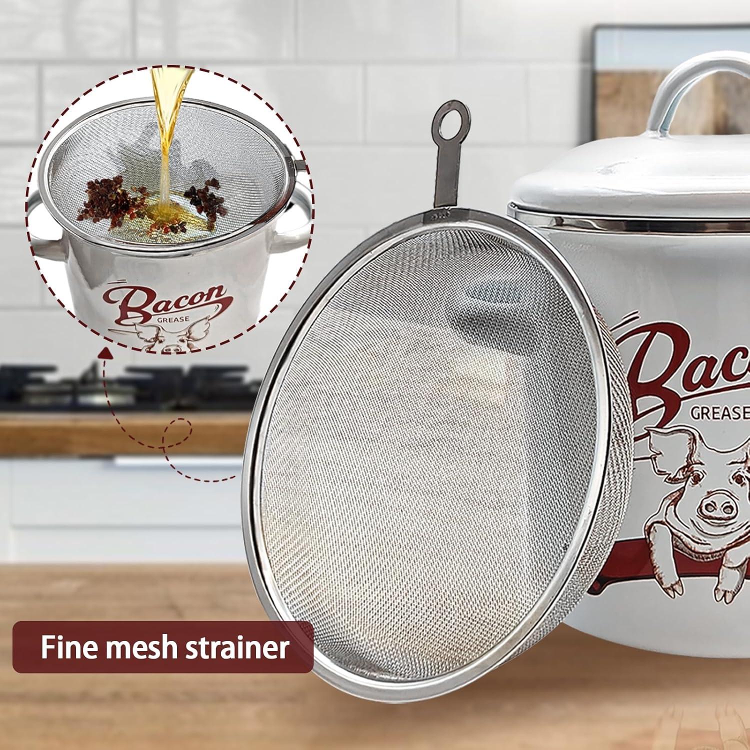 Contenedor de Grasa de Tocino Tazoo Tech 1.36L con Colador