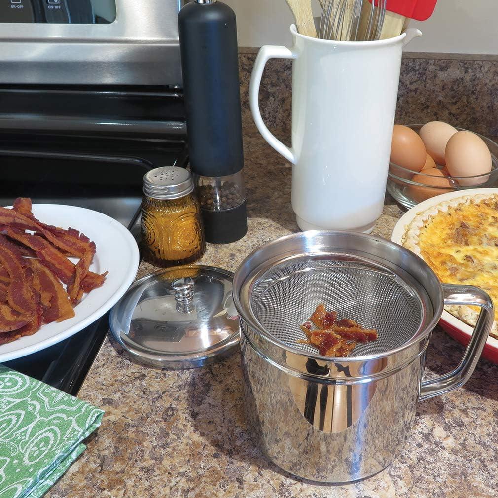 Canasta de Almacenamiento de Aceite Evelots 5 Tazas Acero Inoxidable