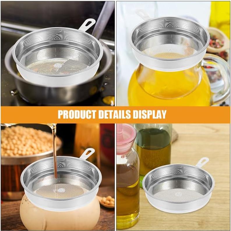 Contenedor de Grasa de Tocino VOSAREA Acero Inoxidable 16.5cm