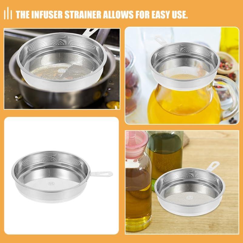 Contenedor de Grasa de Tocino VOSAREA Acero Inoxidable 16.5cm