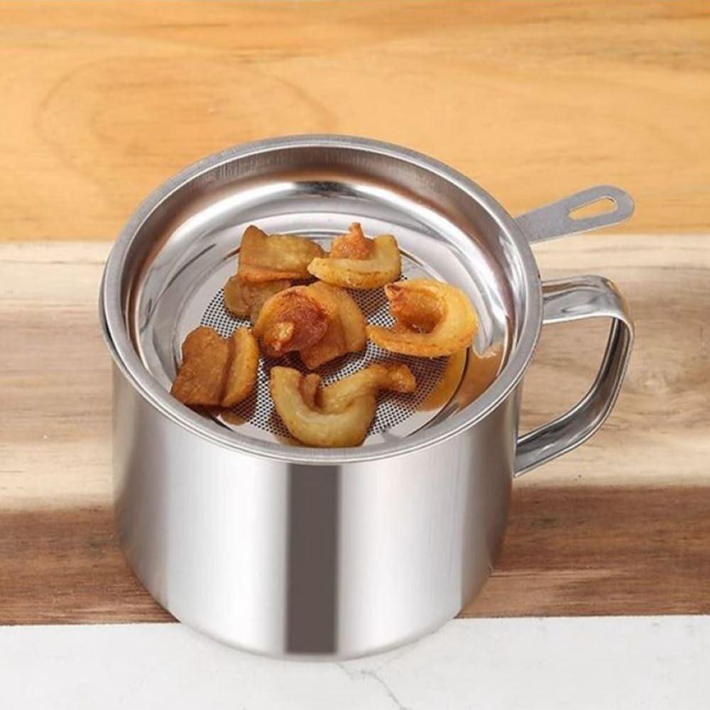 Contenedor de Grasa de Tocino Hewnda 1.18L Acero Inoxidable