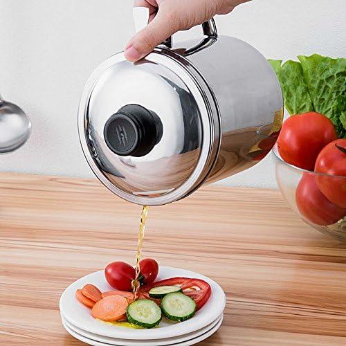 Contenedor de grasa Xunda 1.2L con colador de acero inoxidable