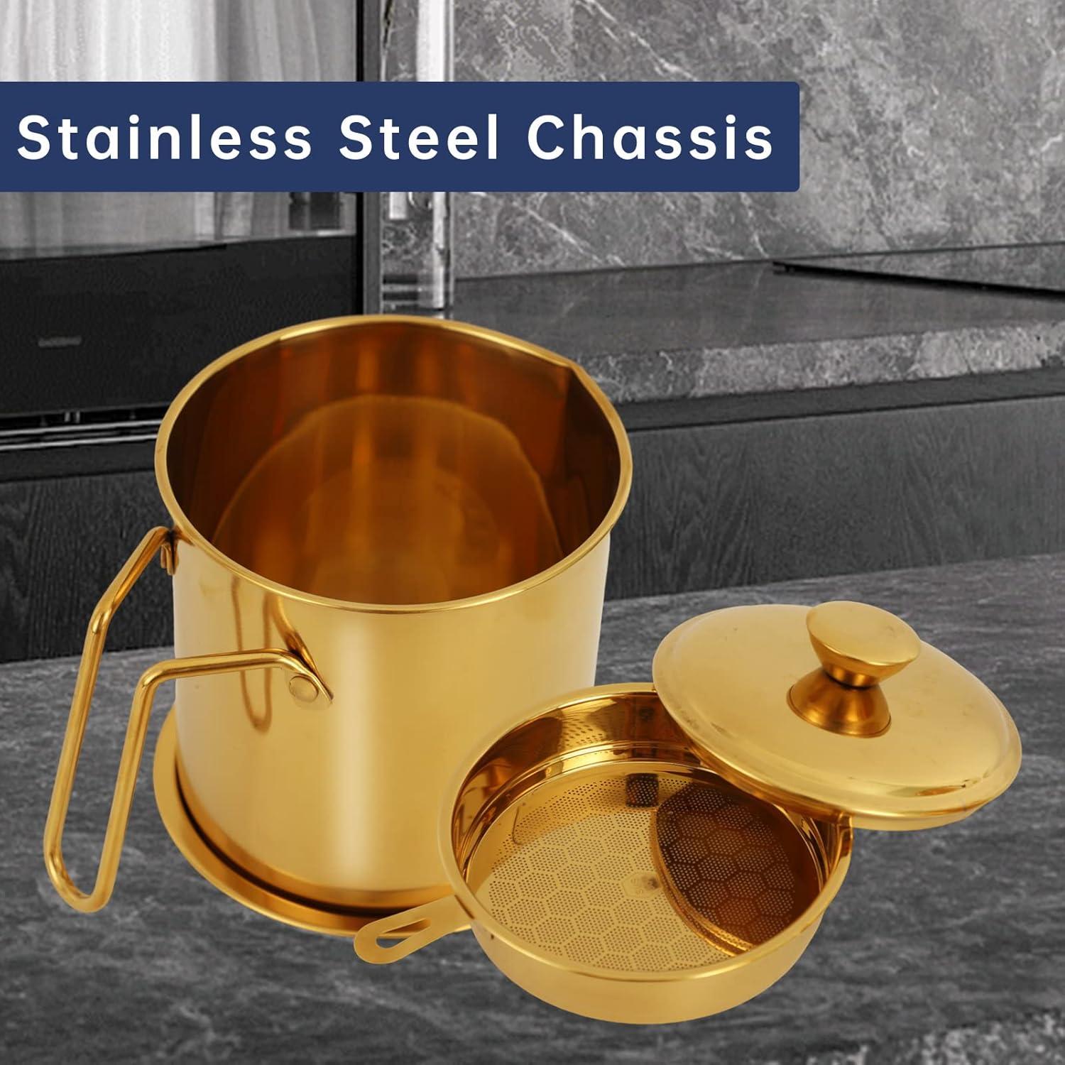 Contenedor de Grasa de Tocino Blueden 1.3L con Filtro y Tapa